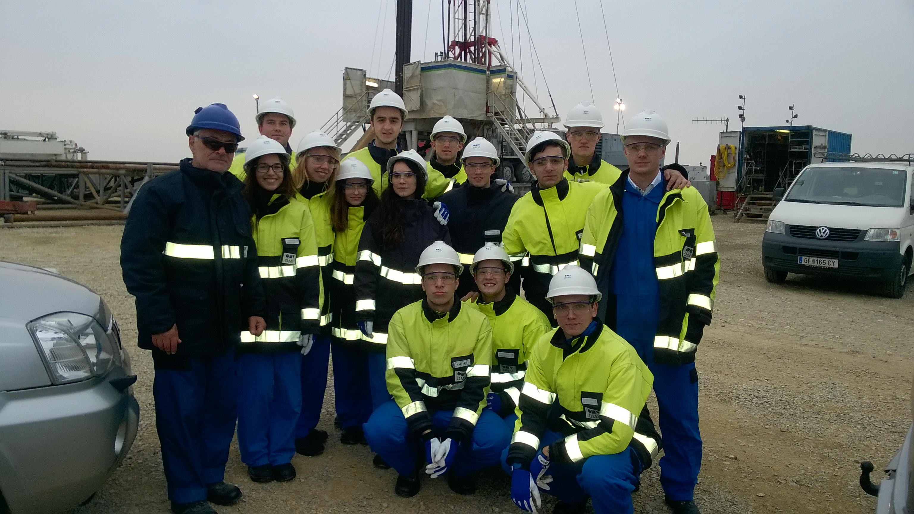 Visit at a workover rig in OMV's Matzen oil field