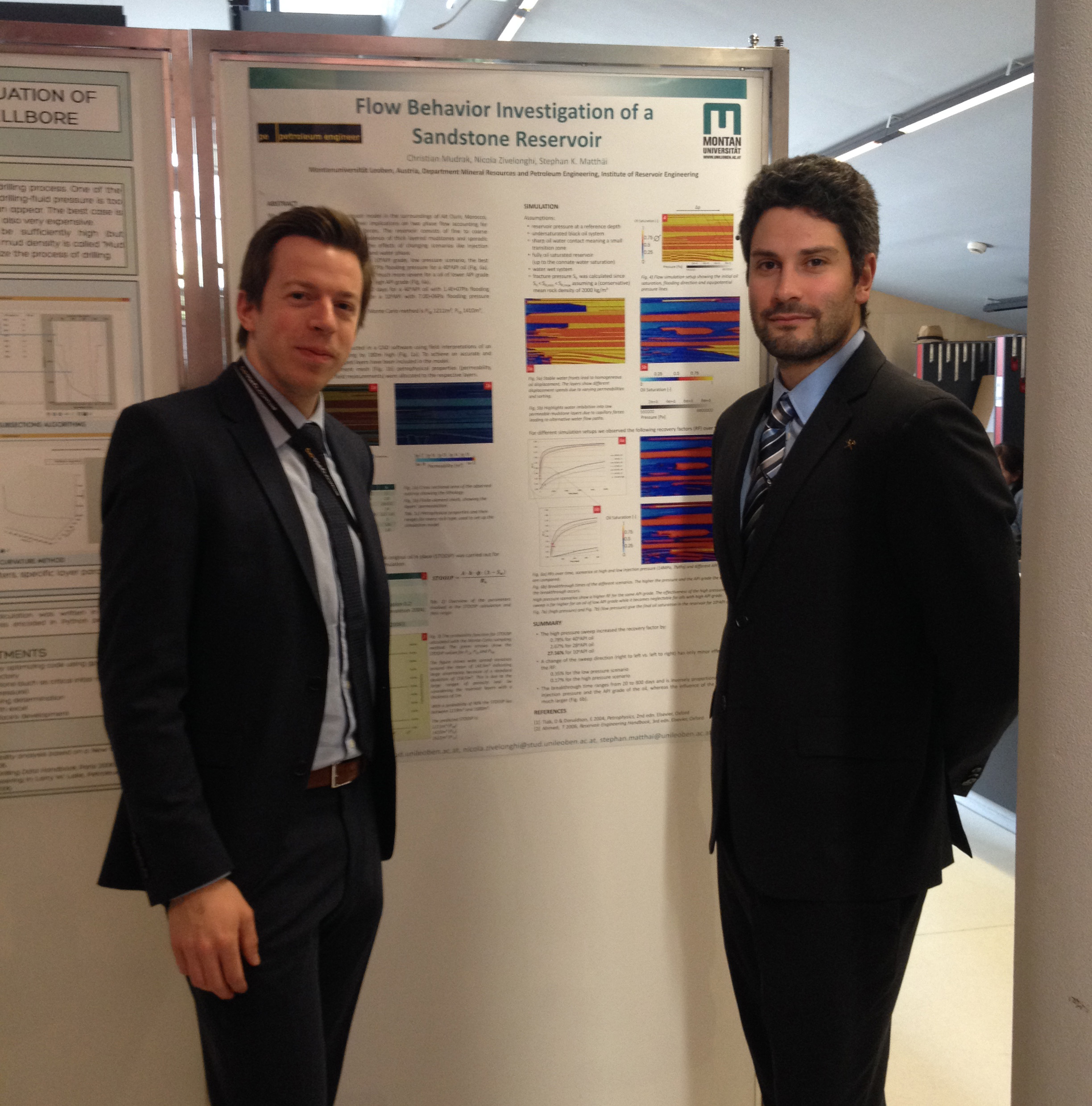 Christian Mudrak & Nicola Zivelonghi next to their poster presentation